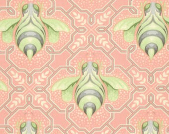 Tula Pink's Bumble Bee in Sorbet, Bumble collection, Yard