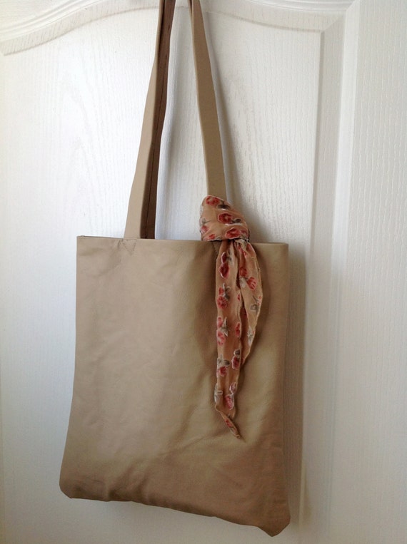 large tan tote