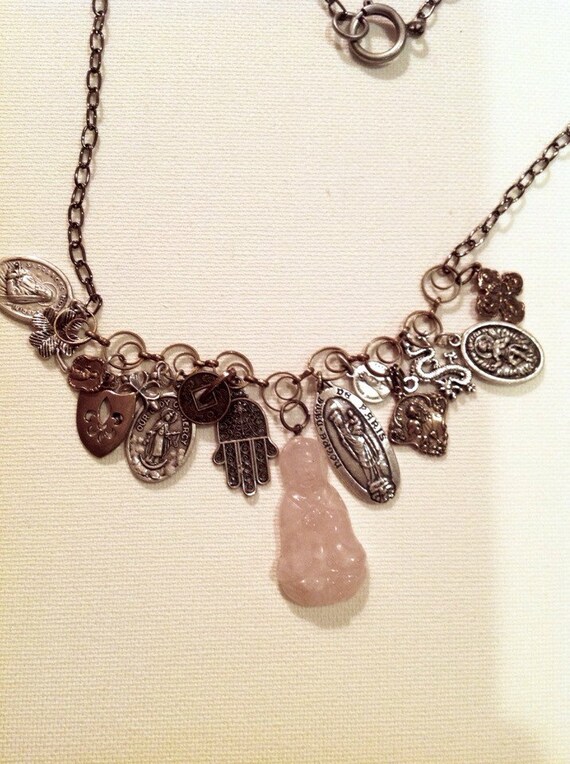 Vintage Saints Charm Necklace by Laineybean on Etsy