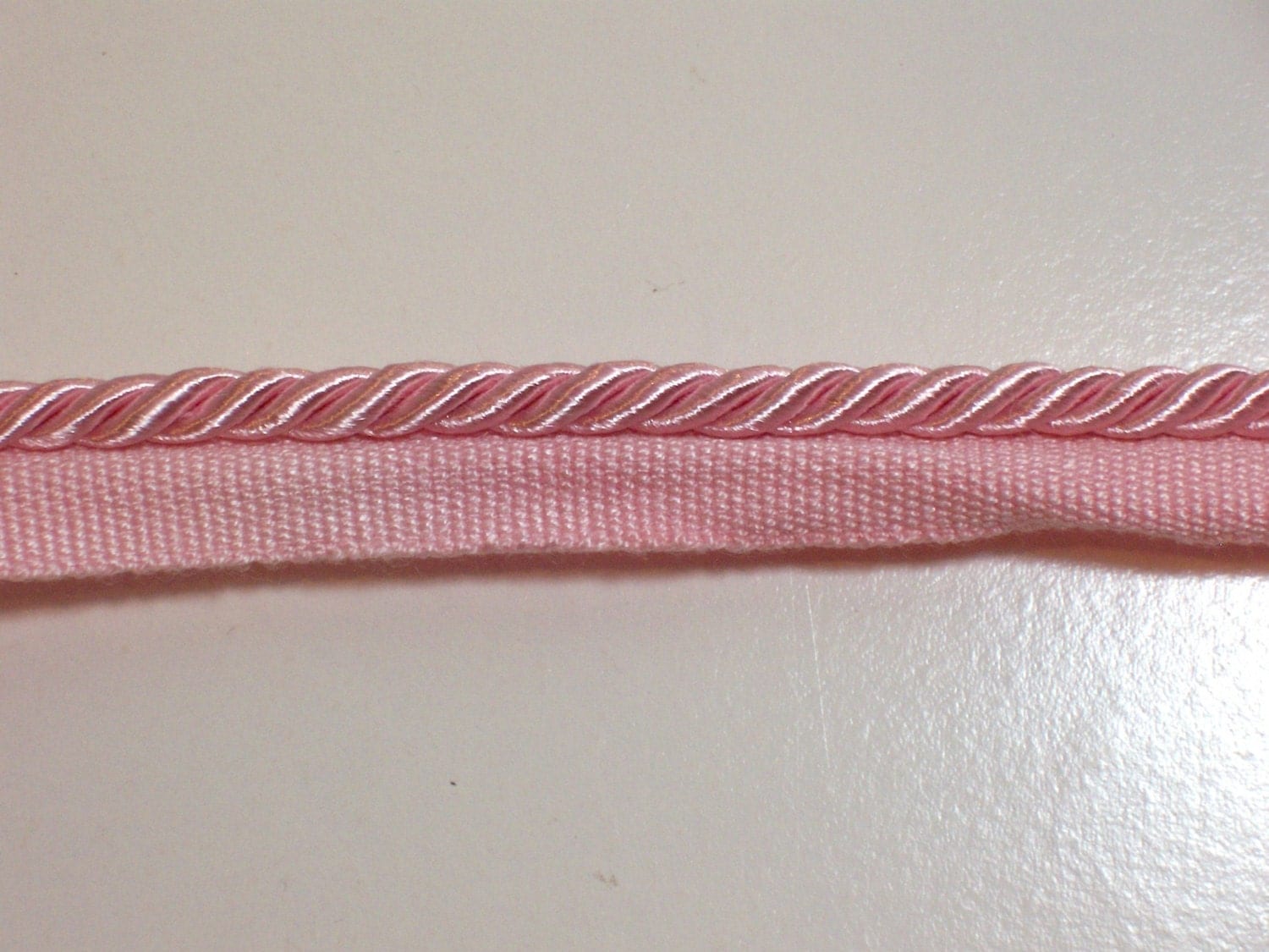 Pink Lip Cord Pink Braided Lip Cord Trim 3/16 inch wide x 3