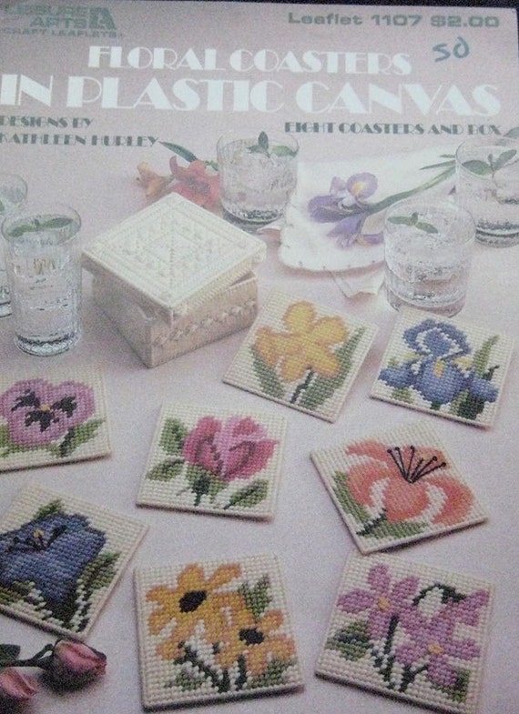 Plastic Canvas Floral Coasters Pattern Book
