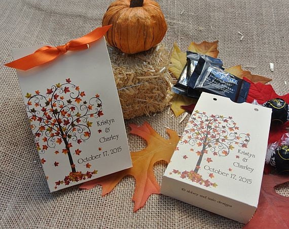 Personalized Fall Candy Boxes | Wedding Favors For Fall Il_570xn
