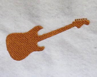 Guitar Embroidery Design - 4 sizes