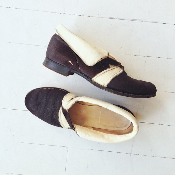 Pony Loafers vintage 1960s ponyhair shoes vintage slip on