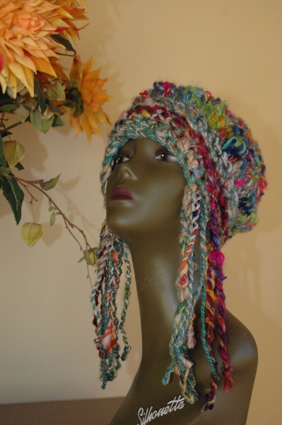 Items similar to Handspun Original Design Dazzling Jellybean Crochet