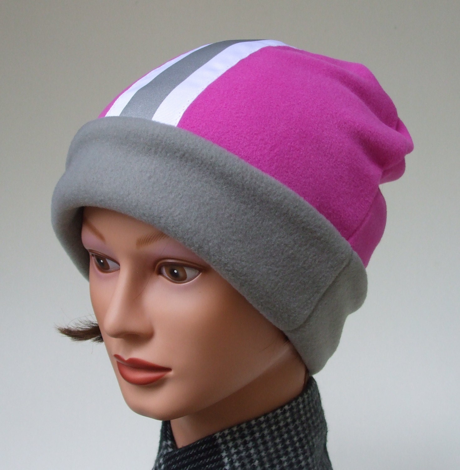 Fleece Hat Reflective Hat Fleece Hat Women Winter Hat with