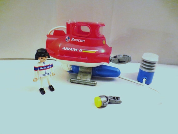 Playmobil Rescue Sub ARIANE II with pump and driver