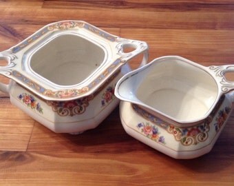 W.H Grindley Cream And Sugar Set