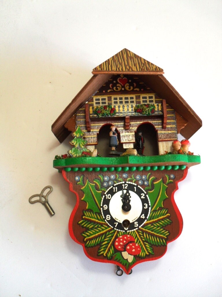 RESERVED Vintage West German Made Cuckoo Clock for by FlyingAce