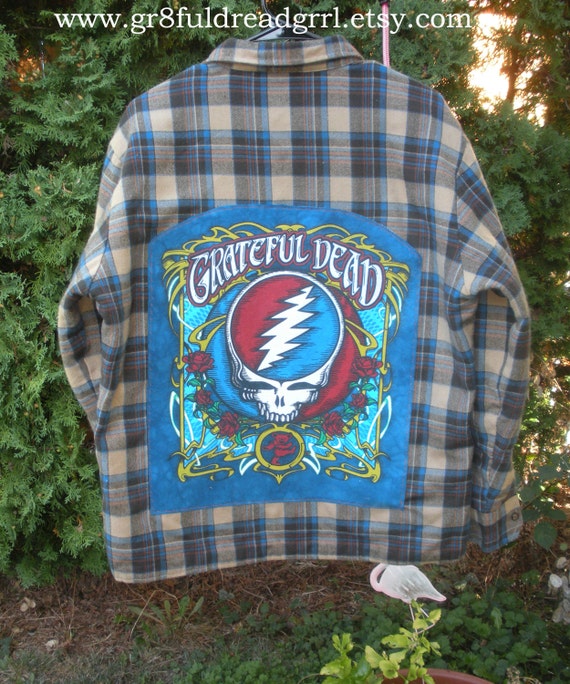 grateful dead men's button down shirt