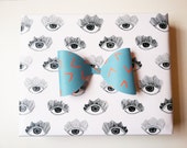 Gift Wrap // Bright Eyes // Screen Printed // 1 or Set of 3 sheets // Each sheet is 20 X 28 inches