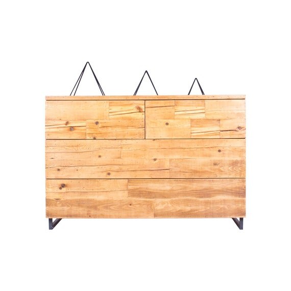 Modern Reclaimed Wood Dresser Touch Release by CroftHouseLA