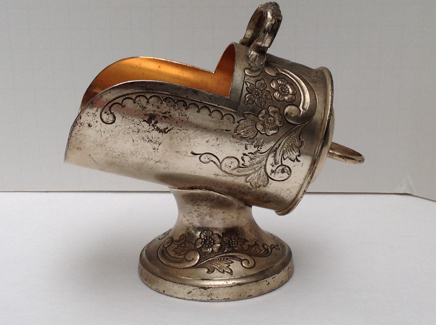 Silver Plated Sugar Scoop Scuttle