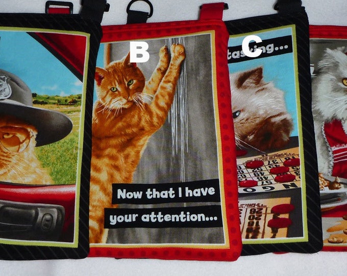 Cats: Divas and Tough Guys hipster or tablet tote