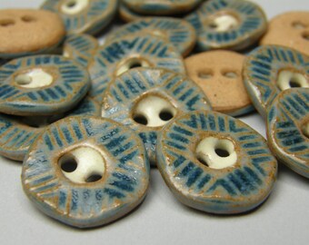 slate blue textured buttons