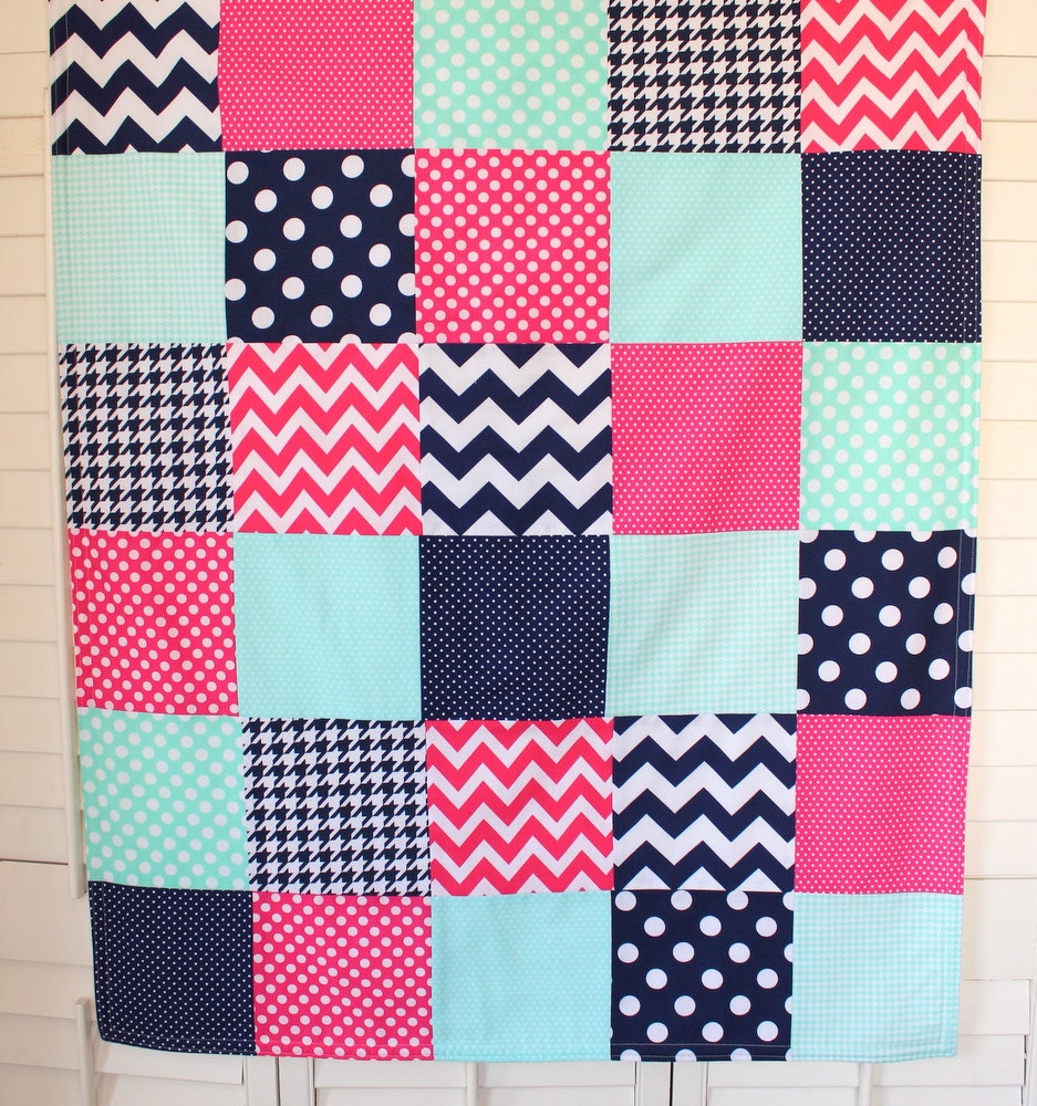 Baby Girl Blanket Minky Blanket Nursery Blanket Nursery