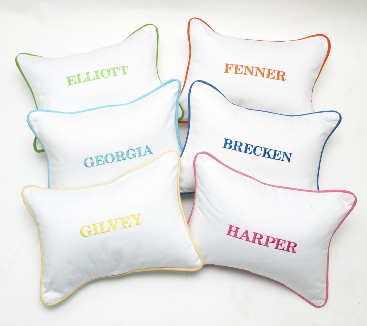 Monogrammed Pillow Monogram Pillow Personalized Kids