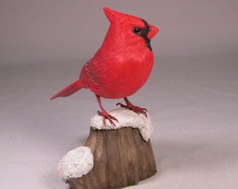 5 inch Meadowlark Hand Carved Wooden Bird by jjstudio on Etsy