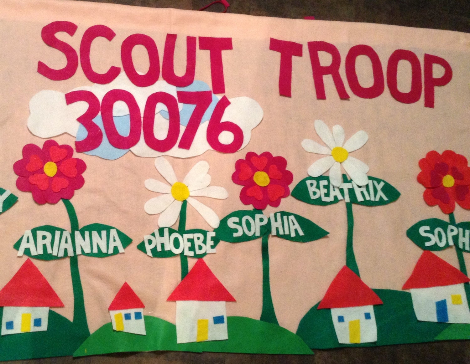 scout troop banner 3X6 full size personalized custom