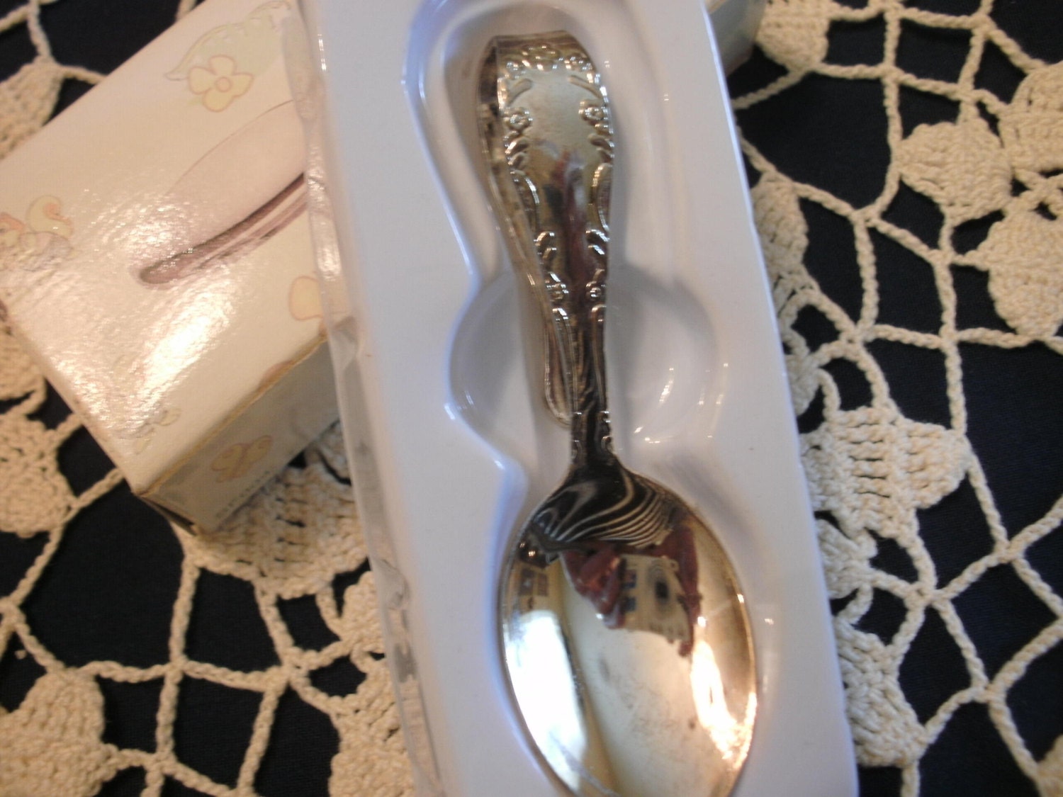 Silver Plated Bent Baby Spoon