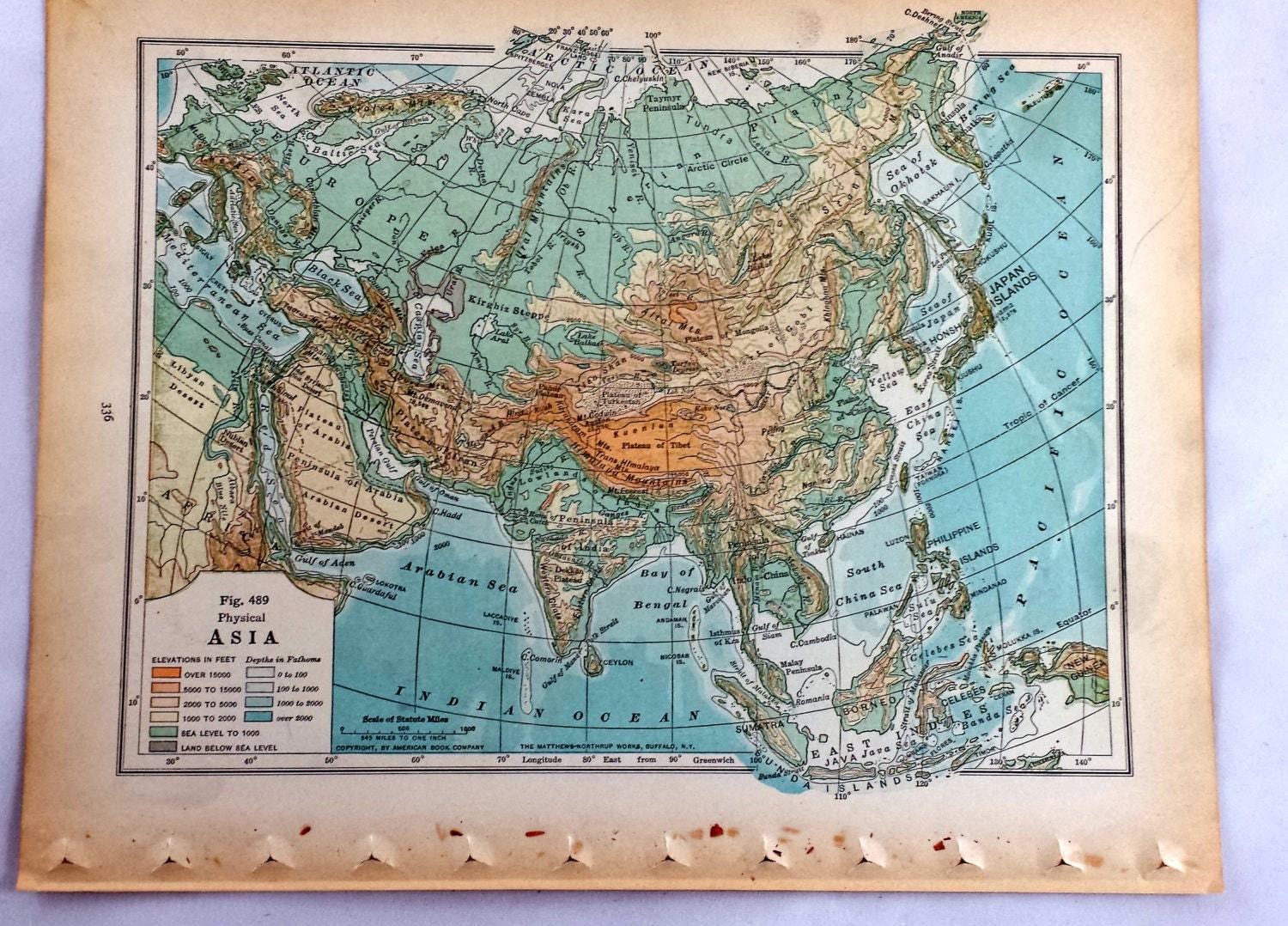 1925 Asia Map. Antique Map of Asia. Vintage Map by LoveDoveTrading