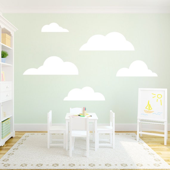 Clouds Nursery and Kid's Room Wall Decals by SweetumsSignatures