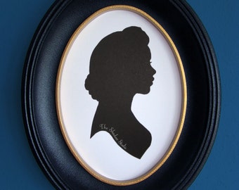 Items Similar To Billie Holiday Hand-cut Paper Silhouette Portrait On Etsy