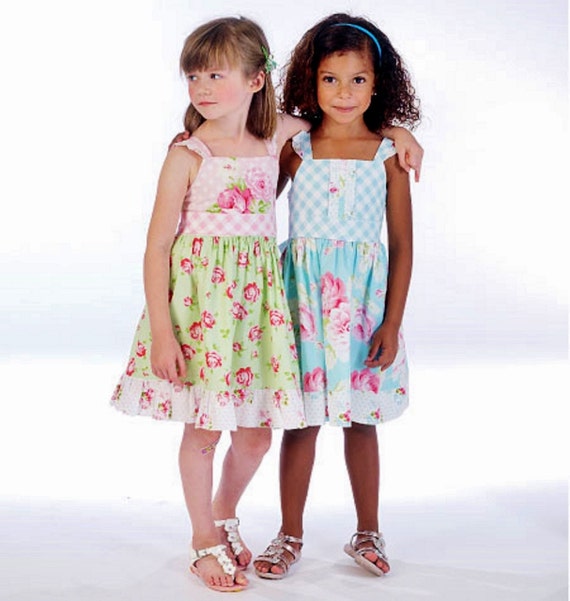 Little Girls' Sundress Pattern McCall's Pattern 7076 by blue510