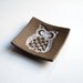 Owl Soap Dish - Brown, Pottery, Ceramic - Spoon Rest, Jewelry Dish, Handmade, Made in USA