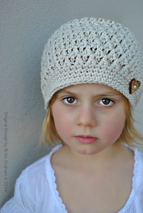 Chunky Textured Crochet Hat Pattern in Baby, Toddler and Child Sizes available as instant download No.108
