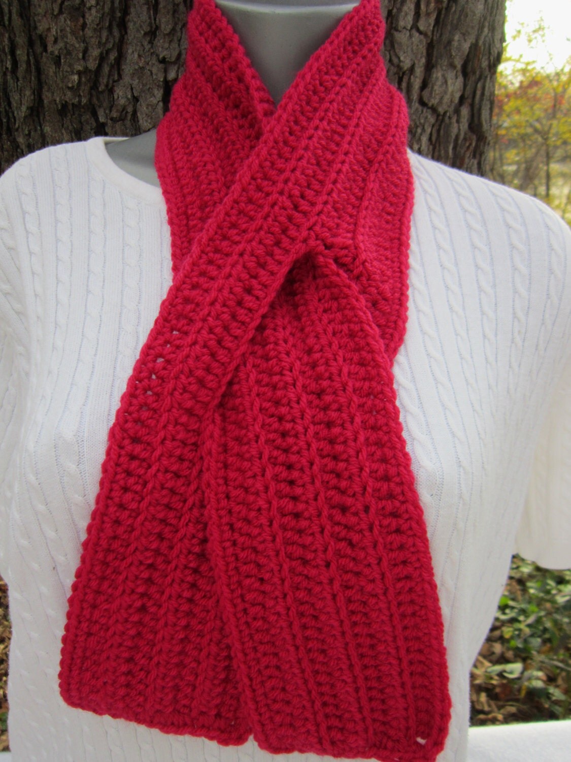 Neckwarmer with Slit Rose Keyhole Scarf Neck Warmer Winter