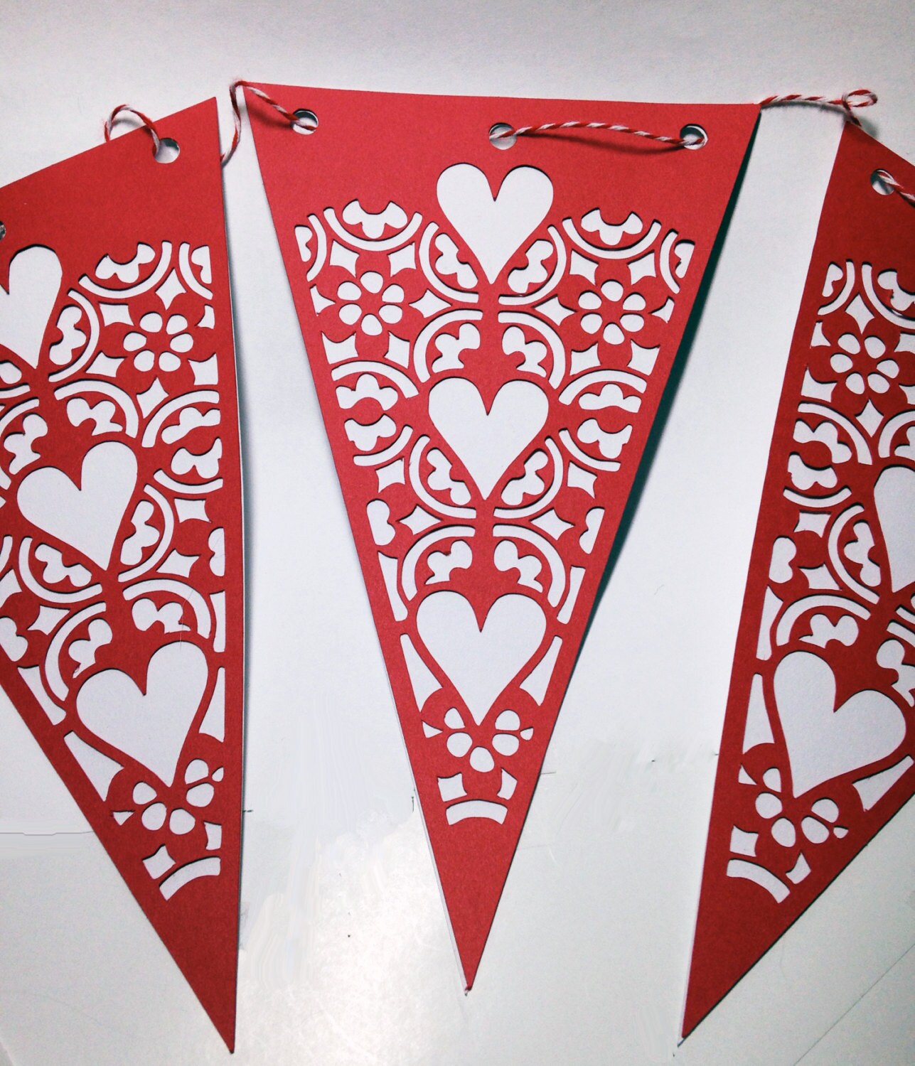 Valentine Heart banner/garland for