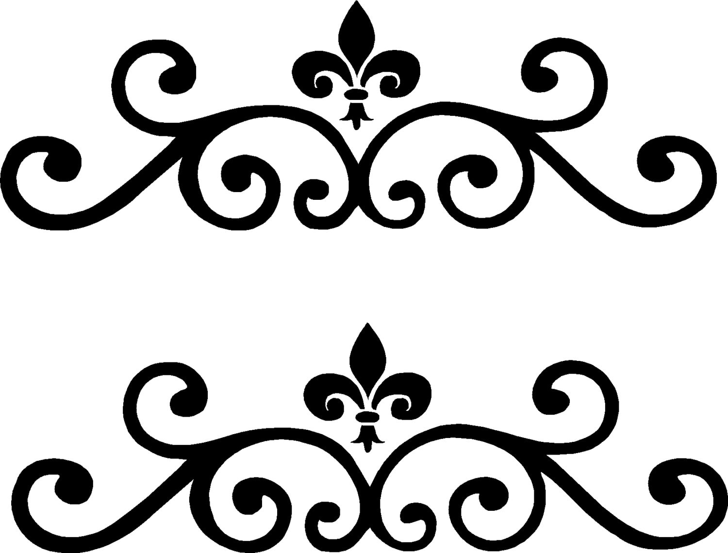 Vinyl Wall Decal Accent Scrolls 1 Vinyl Wall Decal Art