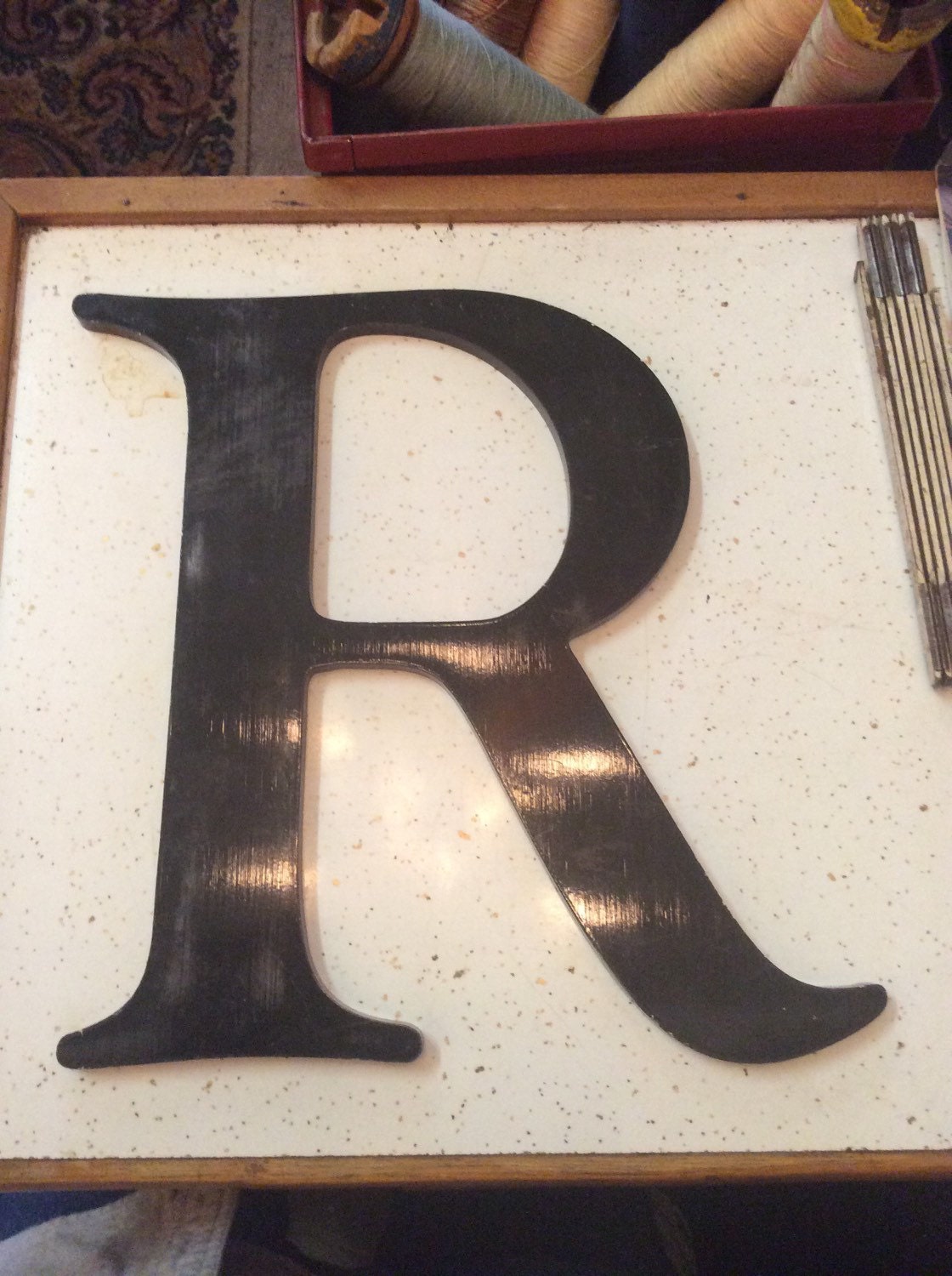 Vintage 12 Store Sign Letter R