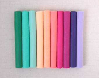 Wool Felt // Carnation Collection // Felt Flowers, Valentine Crafts, Felt Squares, Color Palette, Wool Fabric, Wool Blend Felt, Merino Felt