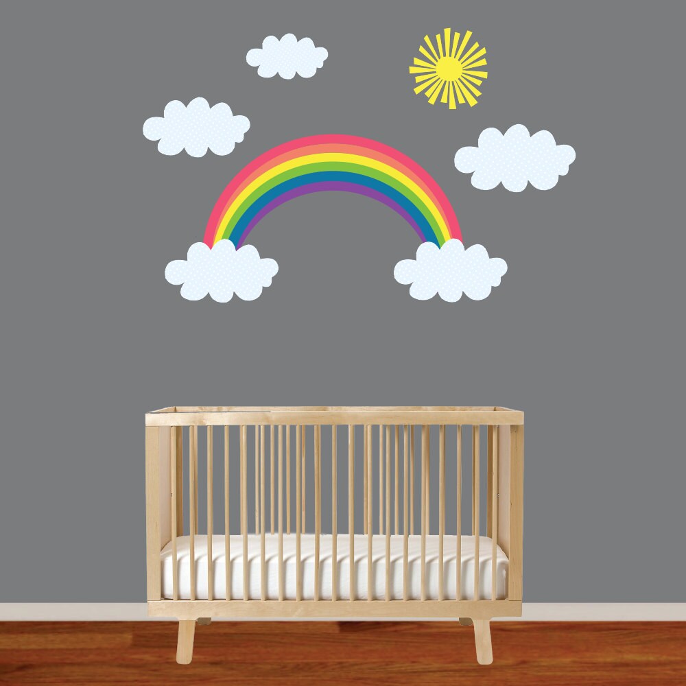 Wall Vinyl Rainbow Decals Vinyl Rainbows Modern Rainbow