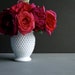Fenton Hobnail Milk Glass Vase, Medium Size - White American Glass Vase