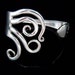 Silver Wedding Bracelet, Fork Jewelry, Eco Friendly, Bridesmaid Gift, in Original Curly Design Number Five