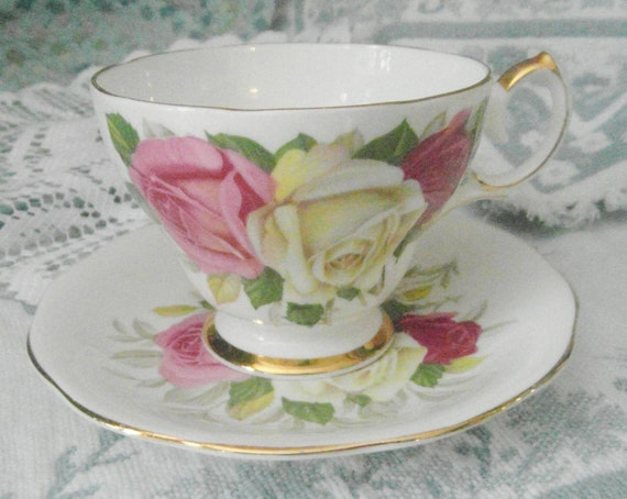 Pastel floral vintage teacup Crown by SumertaDesigns on Etsy