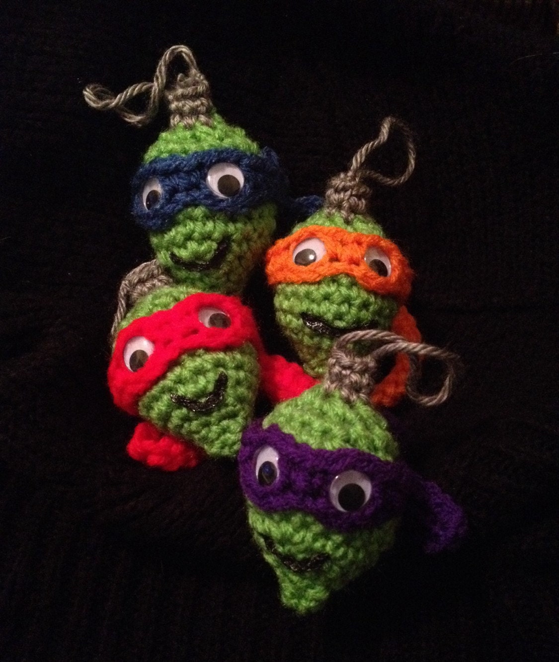 ninja turtle christmas ornament crocheted by grammynansspot ninja turtle christmas ornament crocheted by grammynansspot