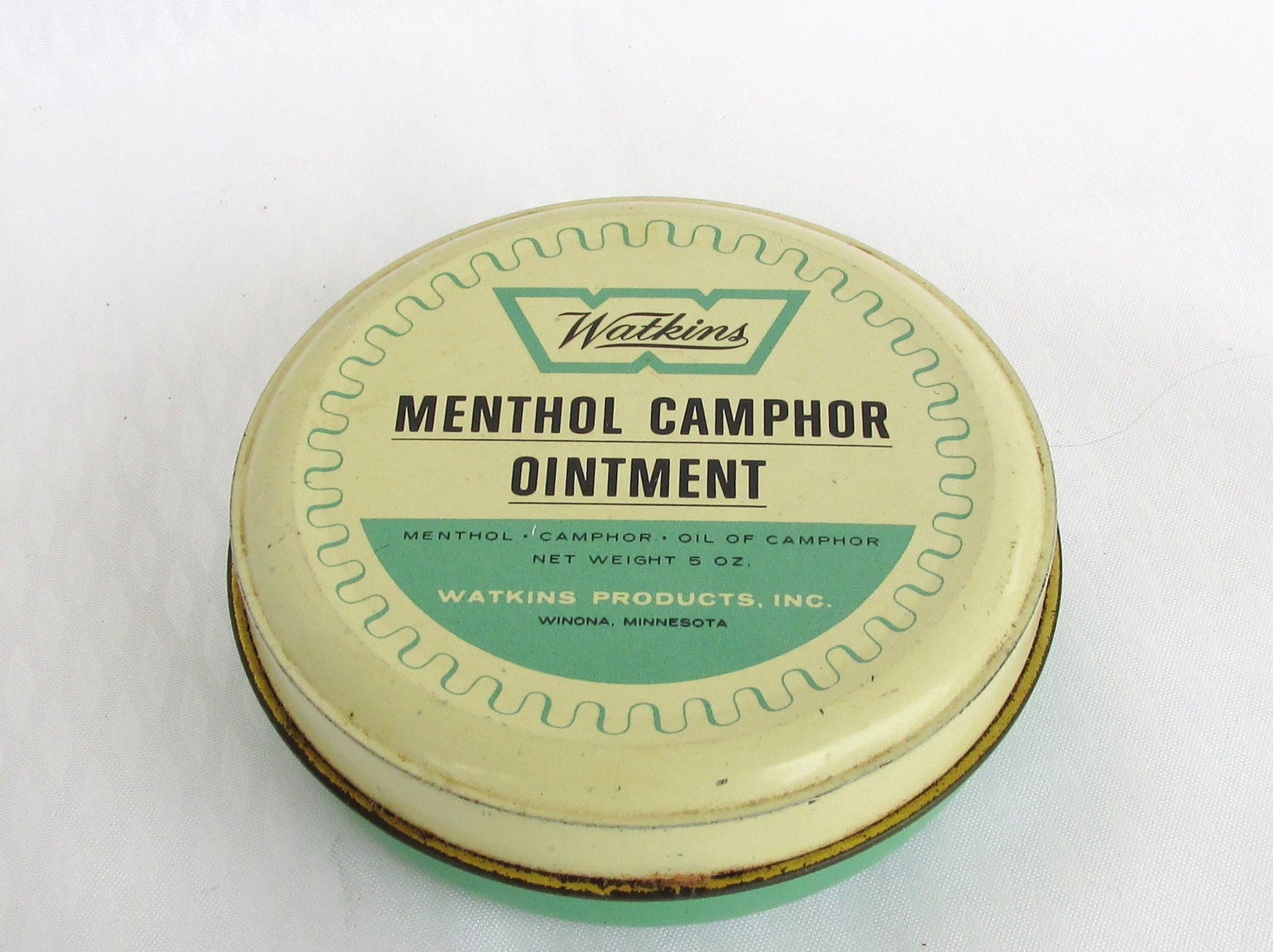 Watkins Menthol Camphor Ointment Tin Made in the USA