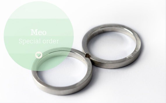 wedding ring set, special order for Meo part 2, promise ring, wedding ...