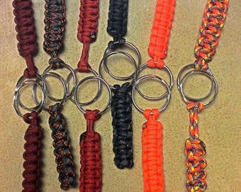 Items similar to Handmade Paracord Key Fob with Split Ring & Trigger ...