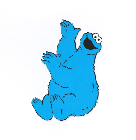 Die Cut: Cookie Monster Sitting