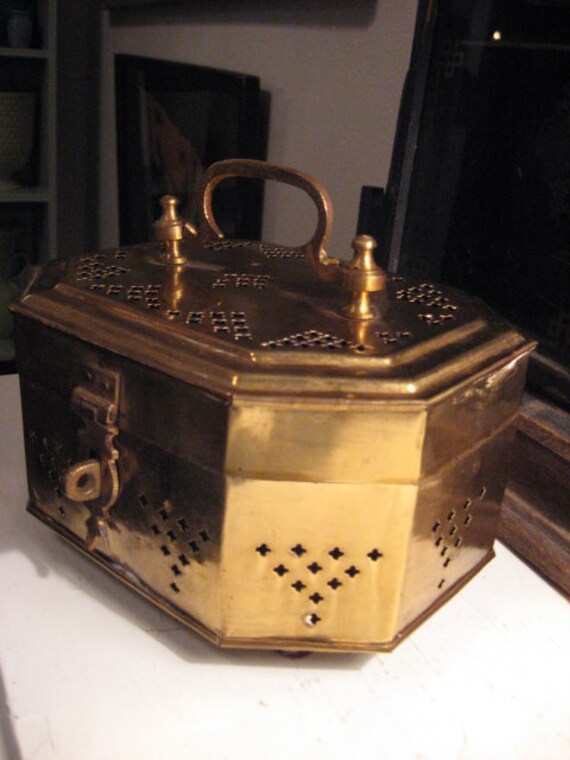 Large Brass Cricket or Prayer Keeper Box Eight by GoodCharmVintage