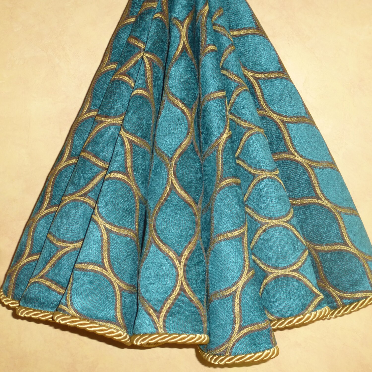 gorgeous teal high end christmas tree skirt by cbsinteriors gorgeous teal high end christmas tree skirt by cbsinteriors