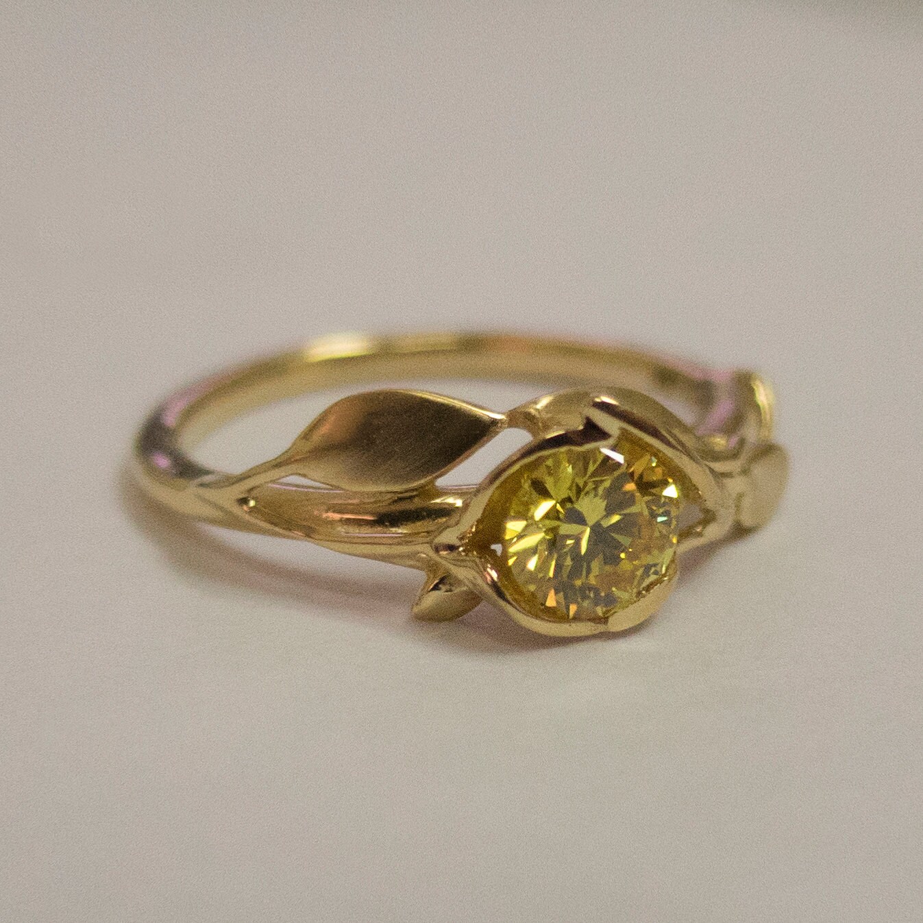 Yellow diamond engagement rings