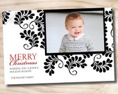 Items similar to CHRISTMAS PHOTO CARD Custom Christmas Holiday Photo Digital Card - Printable