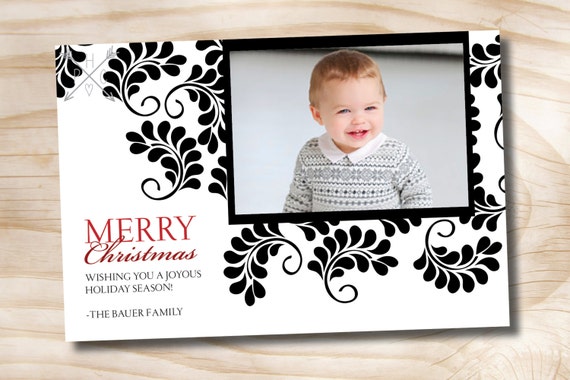 Items similar to CHRISTMAS PHOTO CARD Custom Christmas Holiday Photo Digital Card - Printable