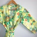 Bridesmaid Robe. Kimono Robe. Bathrobe. Dressing Gown. Napa Vines. KNEE Length. Small thru Plus Size 2XL. One Left.